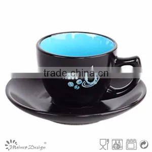 Ceramic Coffee Cups and Saucers,stoneware Wholesale Coffee Cup and Saucer,personalized Tea Cups & Saucers thumbnail-2