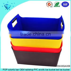 POP Colorful Bar OEM Tabletop PVC Acrylic Ice Bucket Led Ice Bucket thumbnail-1