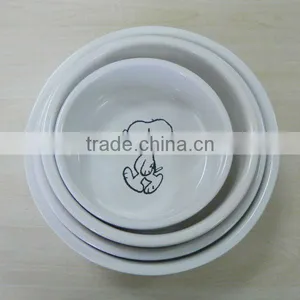 4pcs Snopy Printing Pet Ceramic Bowl thumbnail-1