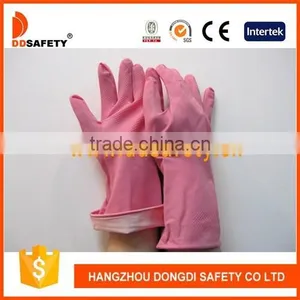 Hot Sale Pink Rubber Latex Household Gloves thumbnail-1