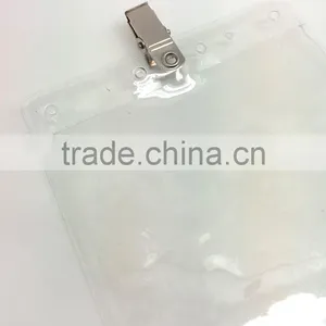 4" * 8" ID Badge Holder With Metal Clip, Name Tag Holder, ID Card Holder With Clip thumbnail-3