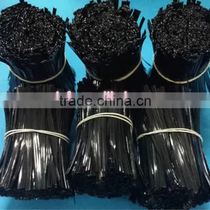 Black PE or PVC Plastic Coated Twist Tie Wire With Single Metal for Wire Cable thumbnail-5