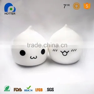 USB Charge Silicone Tap Control Baby Bedside Night Light thumbnail-1