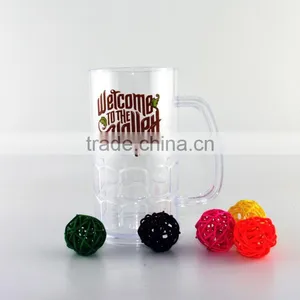 300ml Small Capacity Bpa Free Food Grade Plastic Beer Mug With Handle thumbnail-3