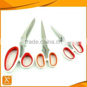 Professional Stainless Steel Blade PP+TPR Handle Household Scissors Set thumbnail-1