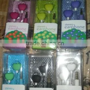 Colorful Fruit Earphones Headphones 3.5MM BASS MP4 MP3 1 Earphone thumbnail-1