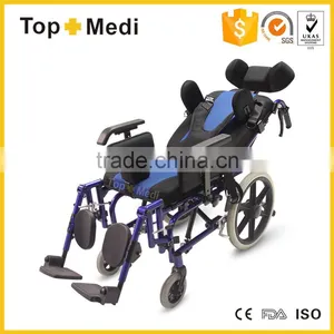 TRW958LBCGPY Reclining Wheel Chair With Reclining High Back, Adjustable Headrest thumbnail-1