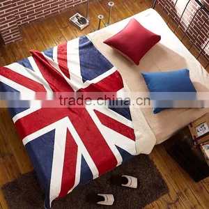 100% Polyester Printed Solid and Soft Coral Velvet Fleece Blanket thumbnail-3