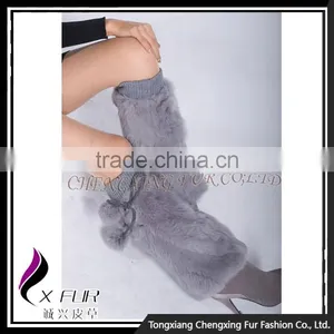 CX-A-14 China Wholesale Fashion Beautiful Girls Sexy 100% Rabbit Fur Leg Warmer thumbnail-4
