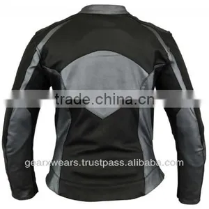 Womens Leather Motorbike Jacket thumbnail-2