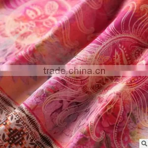 F20045A Europe Style Women Silk Dress Printed Pattern One Piece Dress thumbnail-5