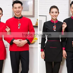 Custom Luxury Men Hotel Receptionist Uniform Designs Hotel Uniform Wholesale thumbnail-4