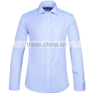 2017 Lastest Style Men Office Long Sleeves Shirts Solid Color thumbnail-2