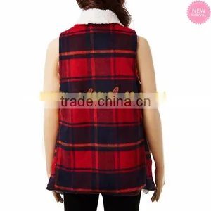 Stocks Wholesale Shearling Sueded Vest thumbnail-3