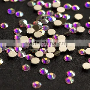NHF 2058 CrystalAB Chaton Flat Back Glass Nail Rhinestones thumbnail-3