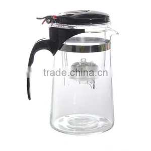 High Quality Hot Sale 750ml Heat Resistant Tea Pot Chinese Teaset Glass Teapot -10 Convenient Office Tea Set thumbnail-1