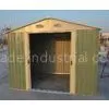Easy Build Silver Garden Apex Metal Shed / Garage Shed With 4 Windows 10ft x 10ft thumbnail-1