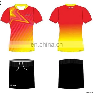 Team Professional Custom Badminton Jersey for Lady thumbnail-4