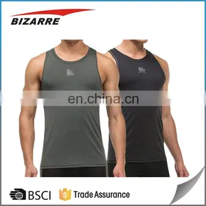 2017 Wholesale Bodybuilding Fitness Gym Tank Top Mens Compression Gym Vest thumbnail-1