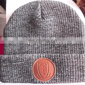 Custom Acrylic Knit Speckled Beanie Hat thumbnail-1