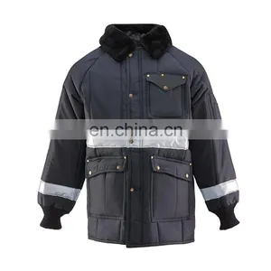 Low Temperature Resistant Cold Proof Cold Room Freezer Fleece Jacket With Reflector thumbnail-3