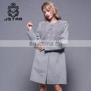 New Design GrayThick Wool Cashmere Full Length Coats Best Selling Professional Warm Wool thumbnail-4