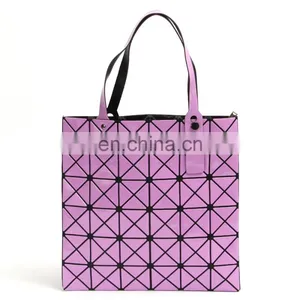Laser Tote Bag Lady Geometry Plain Split Joint Shoulder Bags Women Sequins Handags thumbnail-1