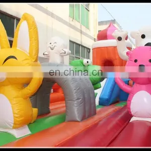 Funny Inflatable Bouncing Castle , Inflatable Pororo Funcity , Inflatable Pororo Amusement Park for Kids thumbnail-2