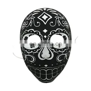 Black White EVA Mask Covered With Fabric for Halloween, Carnival and Party thumbnail-1
