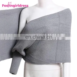 2017 Fashion Black Knitted Winter Woman Latest Design Ladies Sweater thumbnail-3