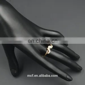 MCR-0016 In Stock Latest Fashion Mustache Diamond Wedding Ring, Engagement Ring thumbnail-4
