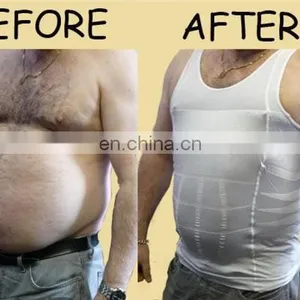 Mens Compression Slimming Weight Loss Compression Vest Tank Top Shirt for Men thumbnail-6