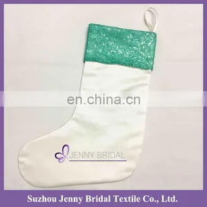CTS010C Thick Satin Stocking Wholesale Christmas Socks Decoration thumbnail-1