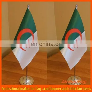 Stainless Steel Hanging Satin Table Flag thumbnail-1