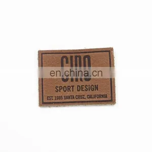 Fake Leather Clothing Rubber Patches Leather Label thumbnail-1