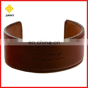 Charming Promotional Custom Leather Bracelet Clasp thumbnail-6