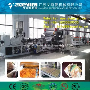 Plastic PVC Faux Marble Sheeting Sheet Extruder Making Machine thumbnail-1