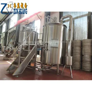 3 Vessel 5bbl Beer Brewing Equipment Beer Making Machine Mash Tun Brew Kettle Micro Brewery thumbnail-1