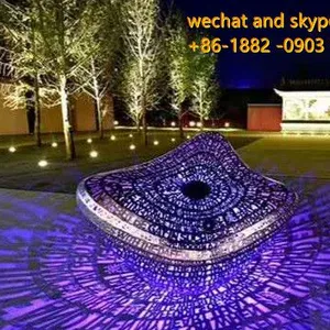 Customized Modern Iron Butterfly Sculpture Square thumbnail-1