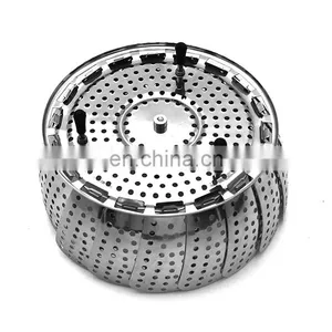 Stainless Steel Folding Collapsible Steamer Food Steamer Vegetable Steamer thumbnail-3