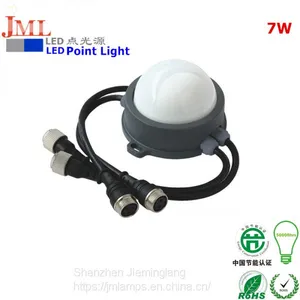 5W 7w 9w 3000/6000k DMX512 Waterproof 24v dc 12v Pixel Outdoor Digital Rgb Ip65 Led Point Light for Building Lighting thumbnail-1