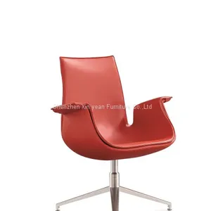 FK Low Back Lounge Chair 3 Star Legs / 5 Star Legs Both Available Genuine Leather Office Chair Best Budget Ergonomic Chair thumbnail-2