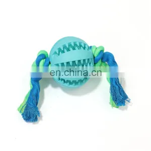 Dental Treat Soft Rubber Tooth Cleaning Dog Knot Ball Toys thumbnail-2