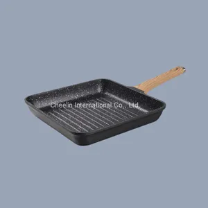 Non-stick Die Cast Aluminium Grill Pan With Marble Coating thumbnail-1