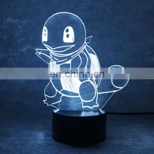 RGB Touch Black Base 3d Illusion Bedroom Usb Art Night Light Led Desk Table Lamp thumbnail-1
