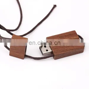 Wooden Pendant/Necklace USB 2.0/3.0 Memory Stick Flash Pen Drive 4GB-32GB thumbnail-1