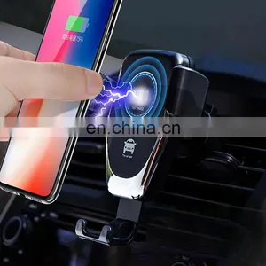Qi Wireless Car Charger Phone Holder 10W 2020 New Product Wholesale Mobile Phone Q12 Car Wireless Charger For IPhone 11/XS/X/XR thumbnail-1