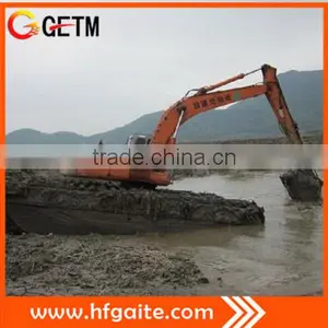 Amphibious Dredging Equipment Excavator With 3 Rows of Chain thumbnail-5