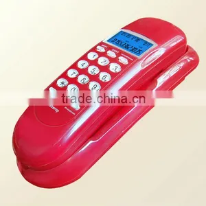 Fixed Caller id Slim Telephone Wall Mounted Phone thumbnail-1