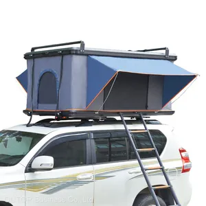 Aluminum Shell Roof Top Tent Camper Car 4X4 Roof Top Tent With Luggage Rack thumbnail-5